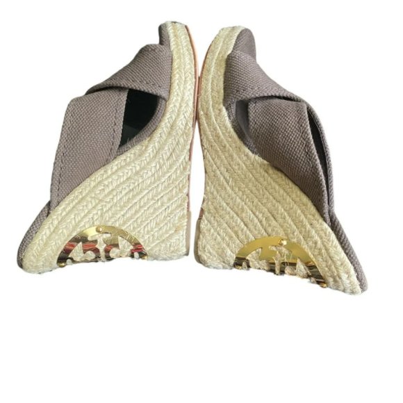 Tory Burch Kristen Canvas Wedge - Picture 2 of 8